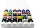 36pcs Colors 60S/2(90WT) Prewound Bobbin Thread, Plastic Size A SA156 Embroidery Bobbins, Cottonized Soft Feel Sewing Machine Bobbin for Brother Singer Janome Babylock Quilting Embroidery