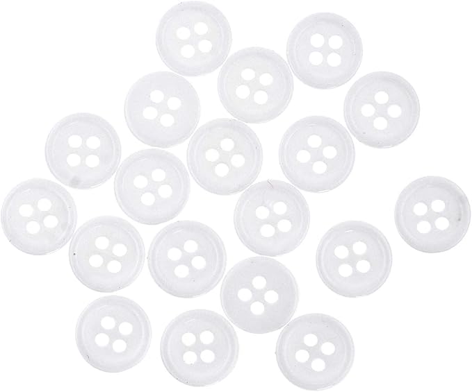 Mandala Crafts White Buttonhole Elastics Band Pants Waist Tightener for Jeans - 0.75 In 15 Yds White Elastic with Button Holes for Button Extender Waistband Belt