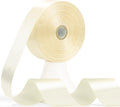 60 Yards Ivory Ribbon 1-1/2 Inch, Solid Cream Satin Ribbon for Gift Wrapping, Crafts, Flower Bouquet, Wedding, Baby Shower, Festival, Christmas, Birthday