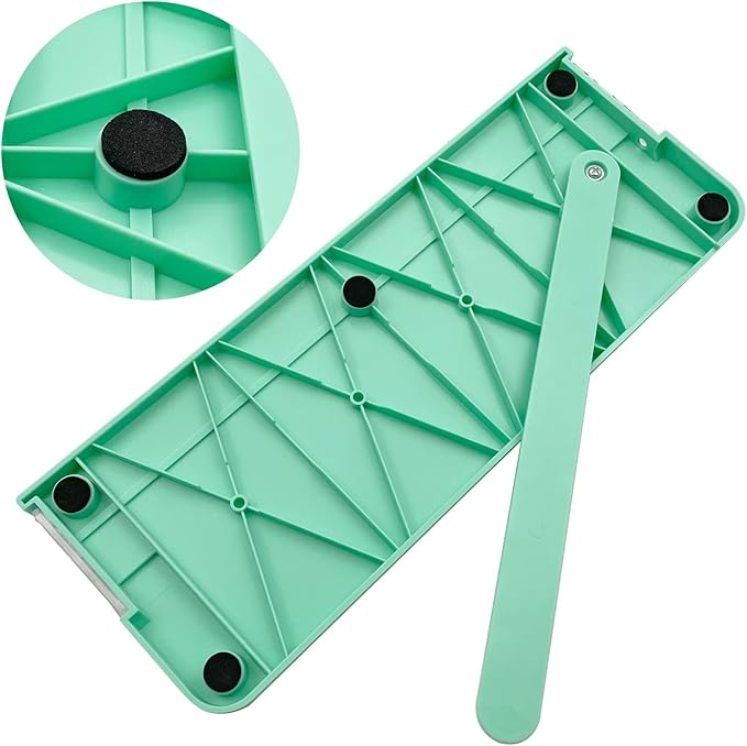 Paper Cutter, A4 Paper Trimmer with Security Safeguard & Side Ruler Portable Straight Edge Cutter for Scrapbooking Craft Paper, Photos, Label, Cardstock (Green)