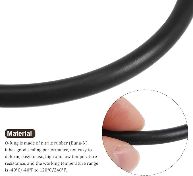 Kozelo 5Pcs Universal Sewing Machine Motor Stretchable Belt - [ 13"(330mm) Perimeter x 3/16" (5mm) Thick]for Household Sewing Machines Accessories Use, Black