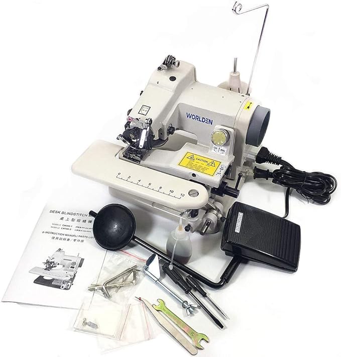 WD-500 Portable Blind Stitch Hemming Machines Alterations Hem Pants - Dressmaker Sewing Machine Desk Blindstitch Hemmer