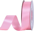 YAMA Pink Double Faced Satin Ribbon, 1 Inch 25 Yards, Great for Crafts Bows Flower Bouquet Wedding Home Decor Gift Wrapping