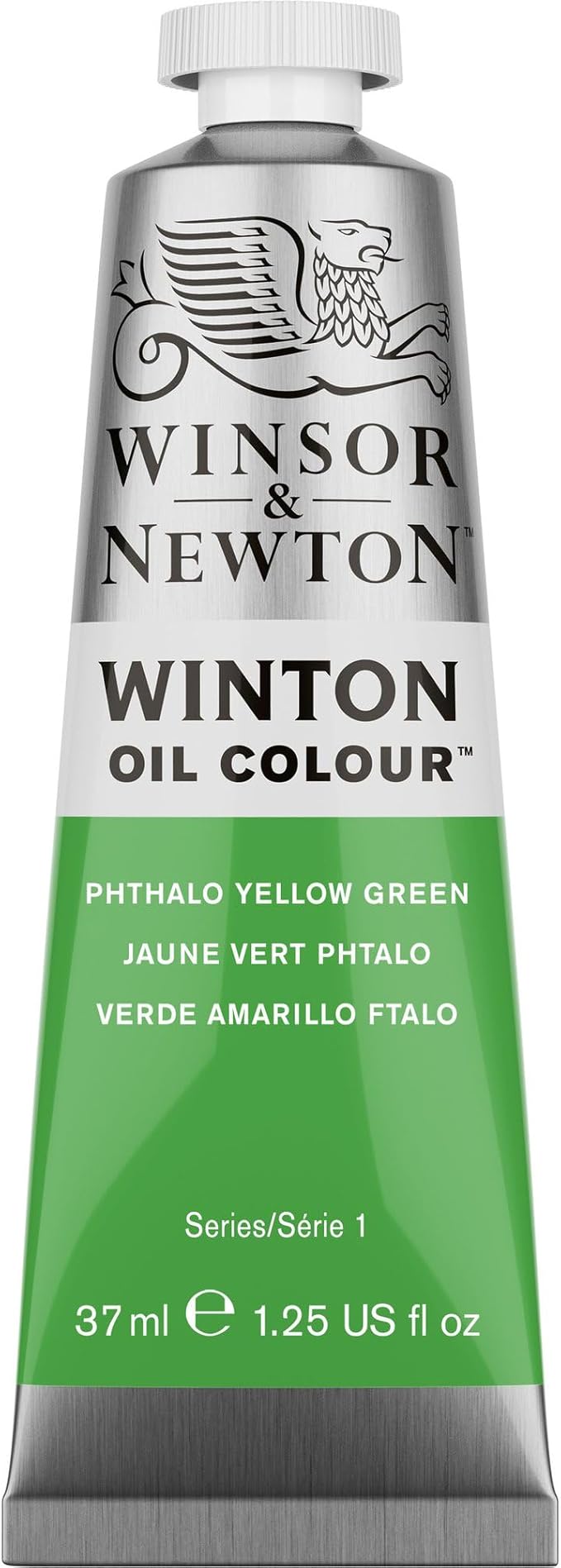 Winsor & Newton Winton Oil Color, 37ml (1.25-oz) Tube, Phthalo Yellow Green