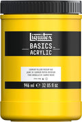 Liquitex BASICS Acrylic Paint, 946ml (32-oz) Jar, Cadmium Yellow Medium Hue