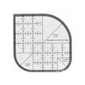 Curved Corner Cutter Quilting Ruler,Sewing Ruler,Acrylic Patchwork Quilting Templates Tools