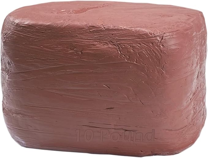 ReArt Natural Air-Dry Clay, for Sculpting, Wheel Throwing, Hand Building, All-Purpose Modeling Clay 10lbs for Sculpting (Terracotta 10LBs)