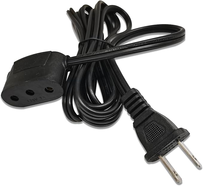 YICBOR Lead Power Cord #122 for Singer Sewing Machine 201, 301, 319, 319W, 401, 401A, 403, 404, 414, 414G, 500