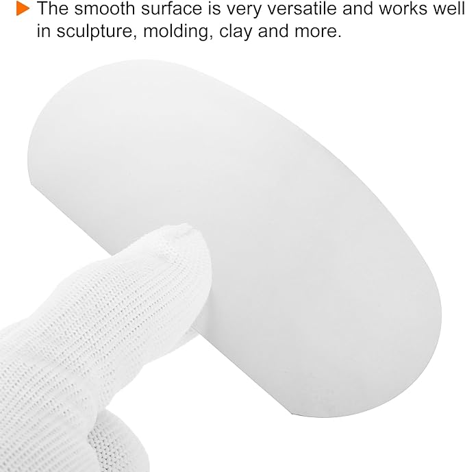 HARFINGTON 15pcs Steel Clay Scraper 4" Pottery Steel Clay Sculpture Smooth Scraper Tool for Pottery Sculpture Ceramic DIY Crafts