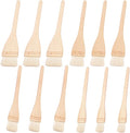 12 Pack Hake Brush, 1in / 1.5 in / 2in / 2.5in Flat Hake Brushes Set, Crafted with Premium Goat Hair Bristles, Ideal for Watercolor, Wash, Ceramic and Pottery Painting