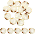 HARFINGTON 24pcs Sewing Button 20mm (3/4") 4 Holes Resin Round Buttons Craft Sewing Accessories for Clothing DIY Crafts Decoration, White