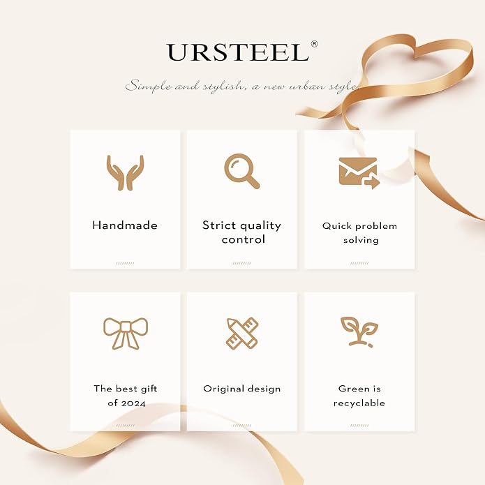 Ursteel Colorful Initial Cute Necklaces for Girls - Trendy Beaded Choker Necklace for Women Teen Girl, Handmade Letter Necklace Valentines Galentine Gifts for Women Girls Jewelry