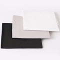 3 Pieces 18 x 21 Inches Cotton Fabric Precut Quilting Fabric Bundles Solid Colors Layer Cakes Quilt Material for DIY Craft Sewing Embroidery (BlackWhiteGrey)