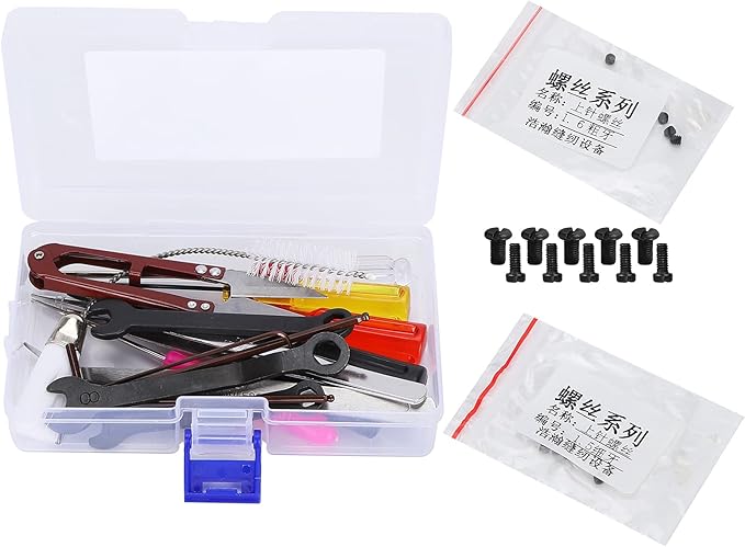 Fayelume Sewing Machine Cleaning Kit, Sewing Machine Accessories, Sewings Repair Kit with Box, Sewings Tools for Overlock Sewing Machine