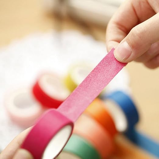 YUKUNTANG 28 Rolls Washi Masking Tape Set, 15mm 153 Yards Colorful Rainbow Pastel Decorative Colored Writable Washi Craft Tape Set for DIY Crafts Scrapbook Designs