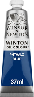 Winsor & Newton Winton Oil Color, 37ml (1.25-oz) Tube, Phthalo Blue