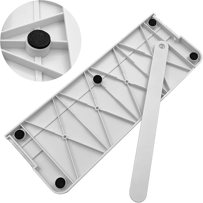 Paper Cutter, A4 Paper Trimmer with Security Safeguard & Side Ruler Portable Straight Edge Cutter for Scrapbooking Craft Paper, Photos, Label, Cardstock (White)