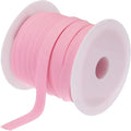 MECCANIXITY 1/2 Inch Double Fold Bias Tape Polyester Continuous Bulk Bias Tape for Sewing,Seaming Quilting Hemming Binding Crafts (Pink 25 Yards)