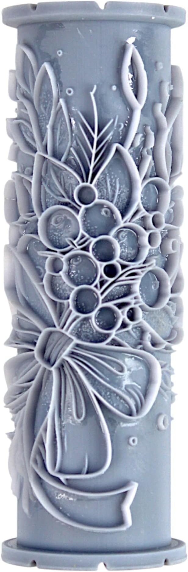 Mistletoe Clay Texture Roller (4") - Christmas Set #01 - Embossing Pattern Roller for Polymer & Ceramic Clay, Pottery & Crafts
