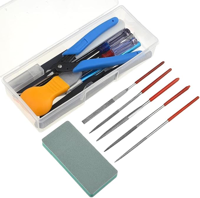 24Pcs Gundam Model Tools Kit Hobby Building Tools Modeler Basic Tools Craft Set for Car Model Building Repairing and Fixing