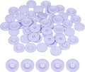 HARFINGTON 50pcs Sewing Button 25mm (1 Inch) 4 Holes Resin Thickened Round Crafting Replacement Buttons for Clothing DIY Crafts Decoration, Purple
