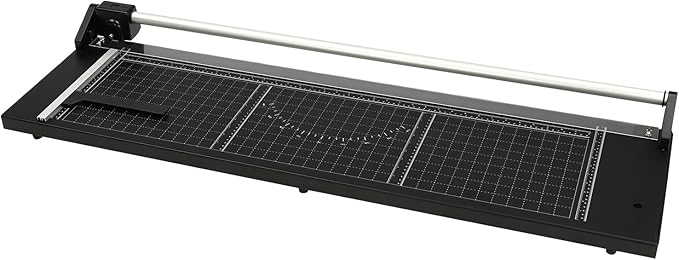 Rotary Paper Trimmer, 36 Inch Rolling Paper Cutter with Magnetic Positioning Ruler & Clear Scale, Manual High Precision Rotary Paper Cutter for A3/4/5 Photos Card Decal Cardboard PVC Film Etc