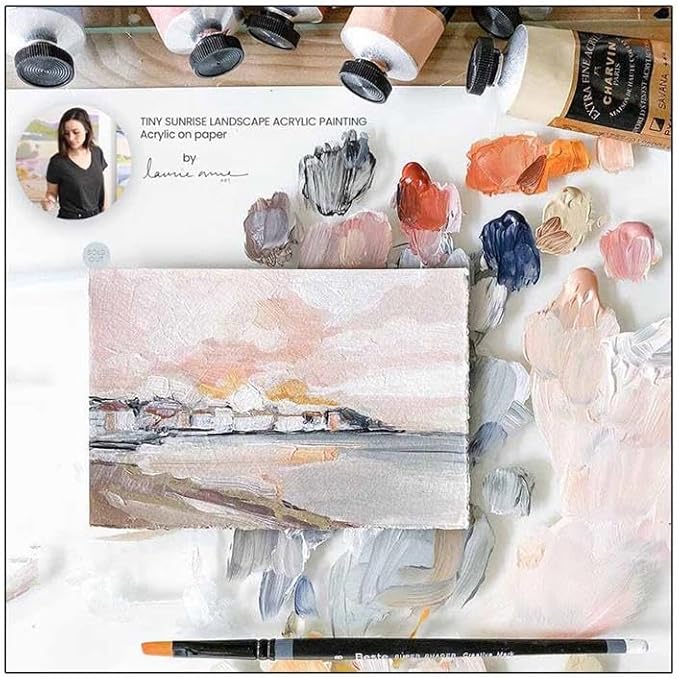 Charvin Extra Fine Professional Acrylic Paint - Payne's Grey, 60ml Tube, Triple-Milled, Lightfast Pigments, Open Stock Artist Acrylic Paints in Nature-Inspired Hues