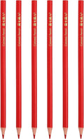 PATIKIL Red Colored Pencils Set,6 Pcs Oil Color Pencils Wooden Coloring Drawing Pencil for Artists Art Painting