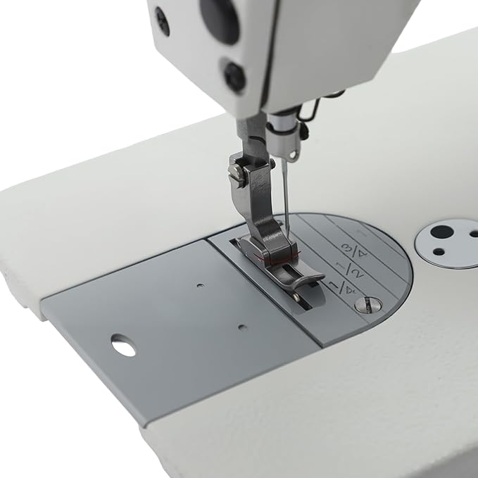 Industrial Straight Stitch Sewing Machine, 500W Adjustable Speed and Stitchs Distance Sew Machine with Reverse Sewing Function,Upholstery Sewing Machine with Motor,Stitch Length Adjustable to 0.2in