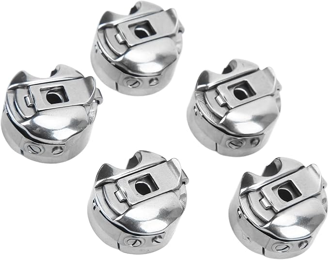 5Pcs Stainless Steel Sewing Machine Bobbin Case for Industrial Flat Car Sewing Machine
