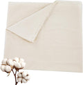 Beige Cotton Muslin Fabric, 63 Inch X 2 Yards Natural 100% Cotton Fabric by The Yard, Suitable for Sewing Embroidery, Garments, Crafts