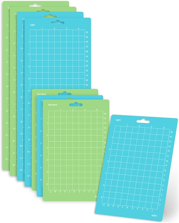Gwybkq Cutting Mat, Compatible With Cricut Joy 8 Packs (4.5x6.5In,4.5x12In) Accessories (Standardgrip,Light)
