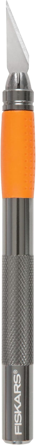 Fiskars Detail Craft Knife, Cool Gifts for Brother, Included with Protective Cover, 8", Exacto Knife for Crafting, Orange