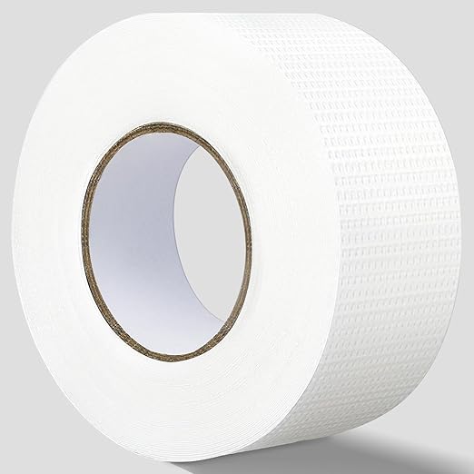 Non-Abrasive Grip Wrap Tape, 2In x 60ft, Thick Heavy Duty Tape. Tear, Peel & Slip Resistant for Max Comfort and Control, for Wrapping Tools, Home Goodsm, Hardware, Utility Items More (Clear)