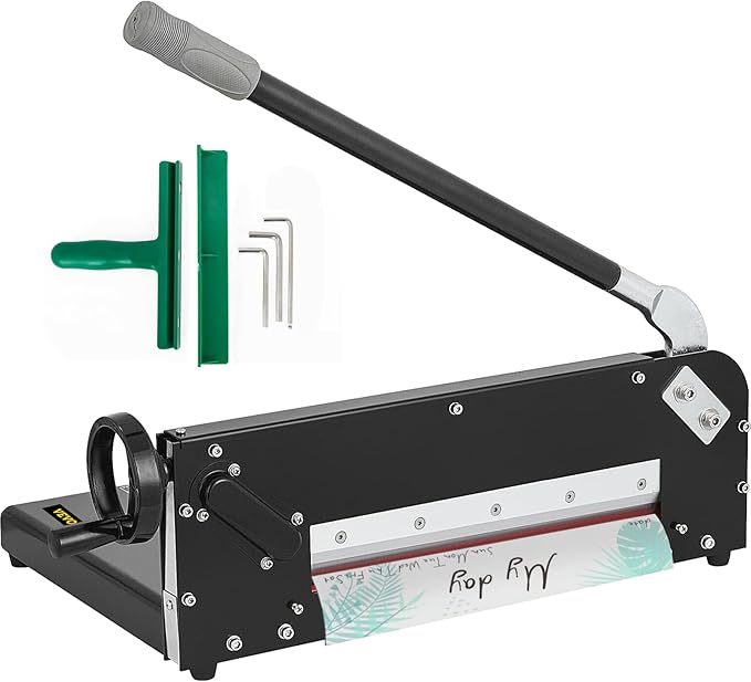 VEVOR Guillotine Paper Cutter 12",Heavy Duty Paper Cutter A4 400 Sheets, Paper Guillotine Cutting Width 30 cm,Paper Slicer Cutting Thickness Max 4 cm, Paper Slicer for Cutting Paper, PVC etc