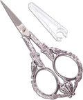 Sewing Embroidery Scissors – Small Precision Scissor for Craft, Artwork, Needlework Yarn, Handicraft DIY Tool, Thread Detail Snips, 4.6in Purple Cute Bird Shears
