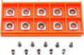 Negative Rake 11x11x2.0mm-R50 with Screws Carbide Replacement Inserts Cutter for Woodturning Lathe Tools.