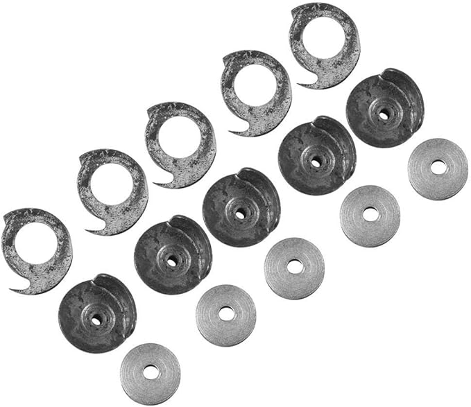 5 Sets Shoe Mending Machine Shuttle Bobbins and Bobbin Cases for Shoe Sewing Machine Parts