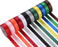 Solid Color Satin Ribbon 12 Colors 2/5" X 5 Yard Each Total 60 Yds, Ribbons Perfect for Crafts, Hair Bows, Gift Wrapping, Wedding Party Decoration and and More