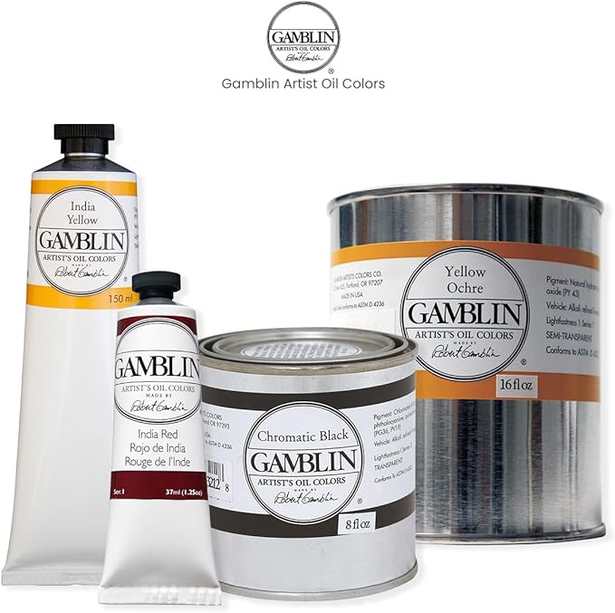 Gamblin Artist Oil Paint Set For Professionals - SEASCAPE SET - 37ml Tubes