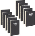 SoHo Urban Artist Open Bound Sketch Pads 10 Pack - White - 8.5x11 - Open Coptic Bound Sketch Pads for Drawing, Calligraphy, Any Dry Media, & More - 1200 Sheets Total