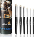 Golden Maple Dry Brush Miniature Painting Drybrush Set - 6PC Professional Modellers Miniature Paint Brushes for Miniatures, Model, Enamel & Fantasy Figurines Painting