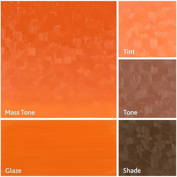 Tusc & Pine Artist Oil Paint - Permanent Orange Medium, 40 ml, Non-Yellowing, Rich & Creamy Consistency, Maximum Pigment Load, Small Batch Milled Oil Paints Made in the USA for Professional Artists