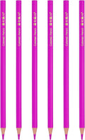 PATIKIL Rose Red Colored Pencils Set,6 Pcs Oil Color Pencils Wooden Coloring Drawing Pencil for Artists Art Painting