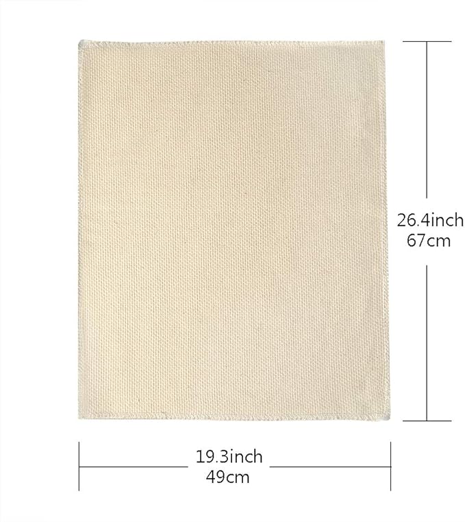 Pllieay Tufting Cloth Punch Needle Fabric, Embroidery Fabric, Monks Cloth for Punch Needle Embroidery Rug-Punch & Pinch Needle, 26.4 x 19.3 Inch