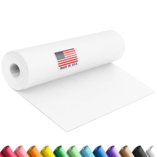 12" x 1200" (100 ft) White Construction Paper Roll, (Pack of 1 Roll, White Color) – Made in USA Construction Kraft Paper Roll for School Projects – Color Paper for Crafts, Art Paper for Kids