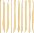 AOZUO 10PCS Double-Ended Clay Sculpting Tools, Plastic Polymer Clay Modeling Tools Ceramic Pottery Carving Tools for Cutting Embossing Smoothing Shaping Molding