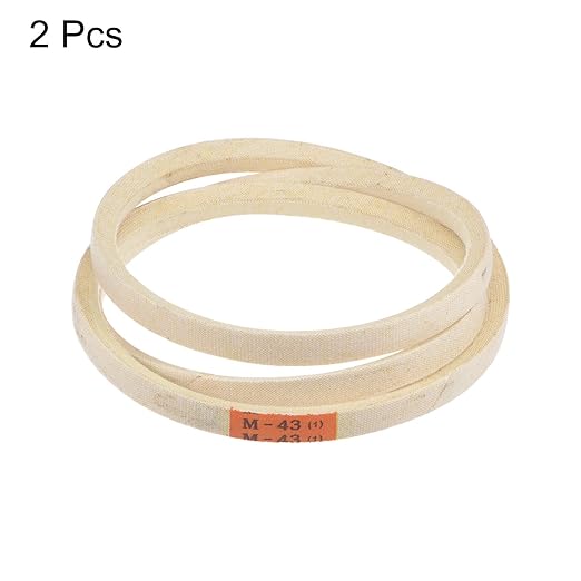 HARFINGTON 2pcs M43 Industrial Sewing Machine Belt 43" Outer Girth Rubber Triangle V-Belt
