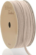 1/8" Width Skinny Elastic Band - Braided Cord - Natural 25 Yards - USA Warehouse