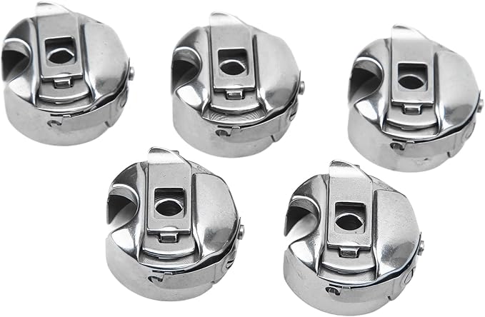 5Pcs Stainless Steel Sewing Machine Bobbin Case for Industrial Flat Car Sewing Machine